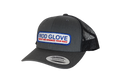 Rod Glove Branded Trucker Hat Charcoal Black