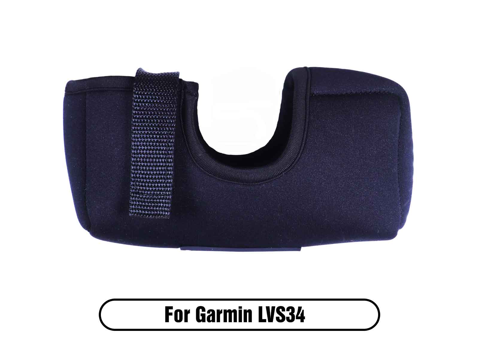 Neoprene strap-on cover for the protection of the Garmin Live Scope Plus Transducer