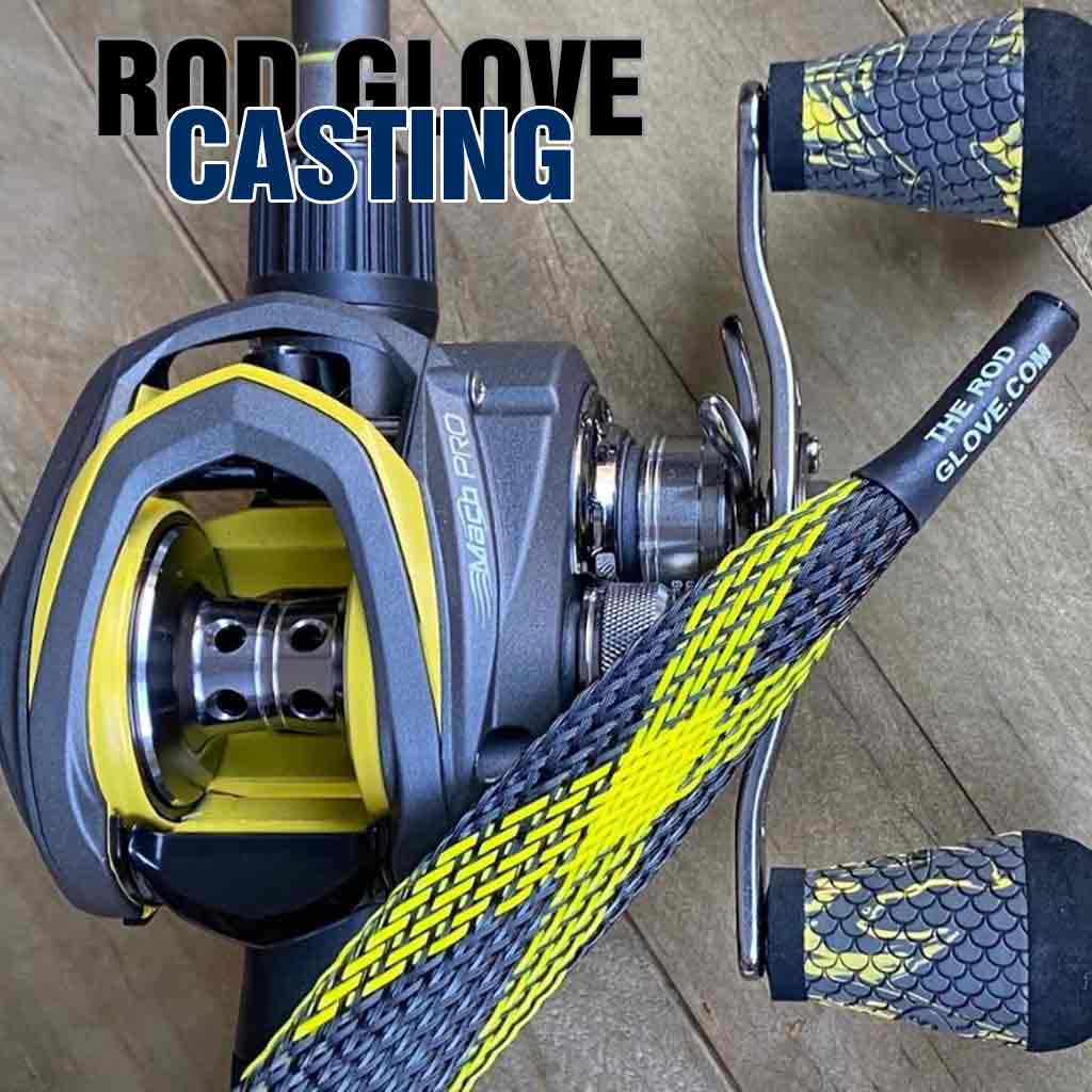 8 Pack Fishing Rod Sleeves and Reel Bags Casting Rod Socks Reel Cover  Protective Fishing Reel Case Braided Mesh Rod Protector Reel Pouch for Bait  Casting Sea Fly Ice Fishing