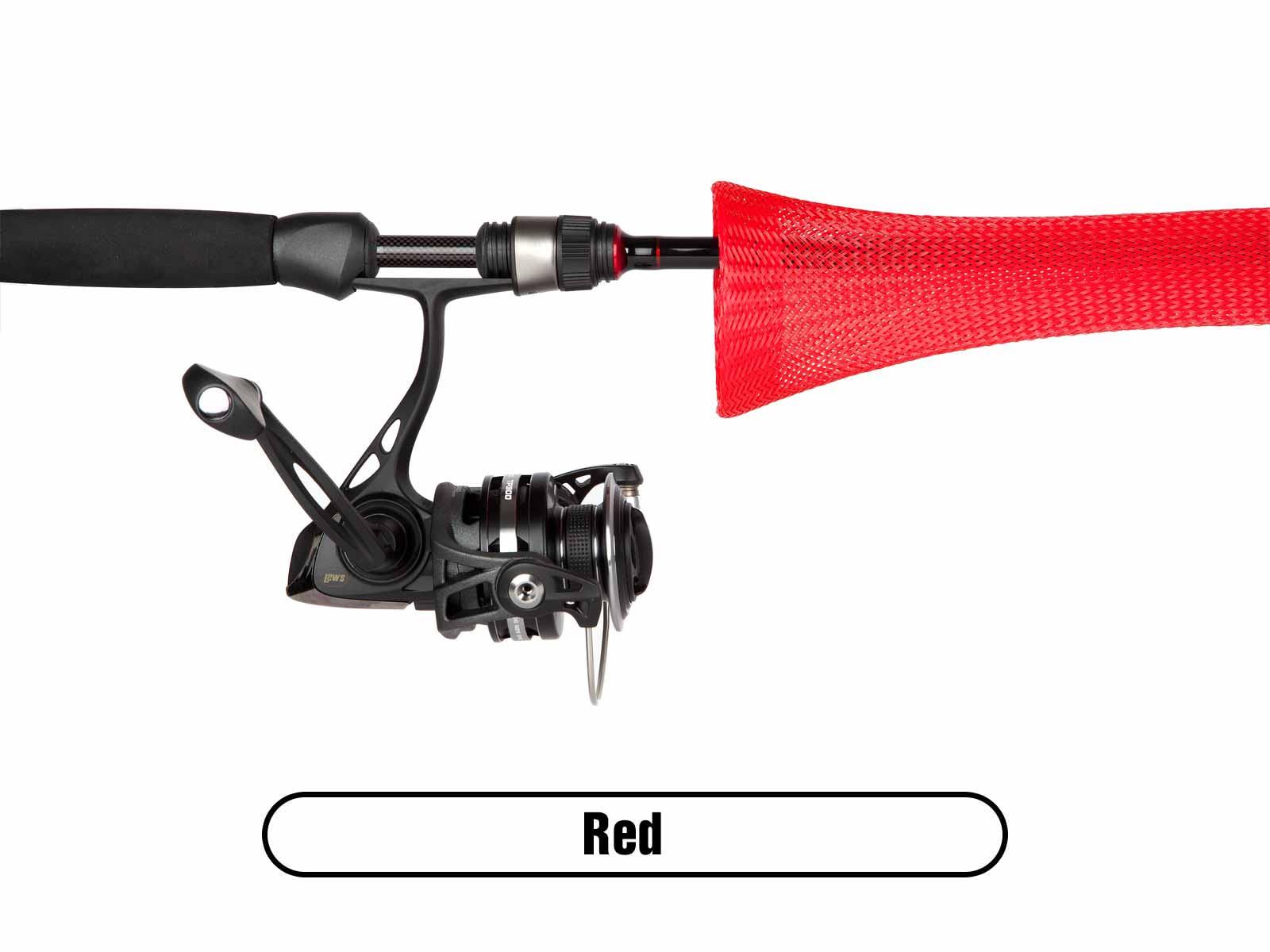 Rod Glove 2-Piece Spinning Rod Cover, Red