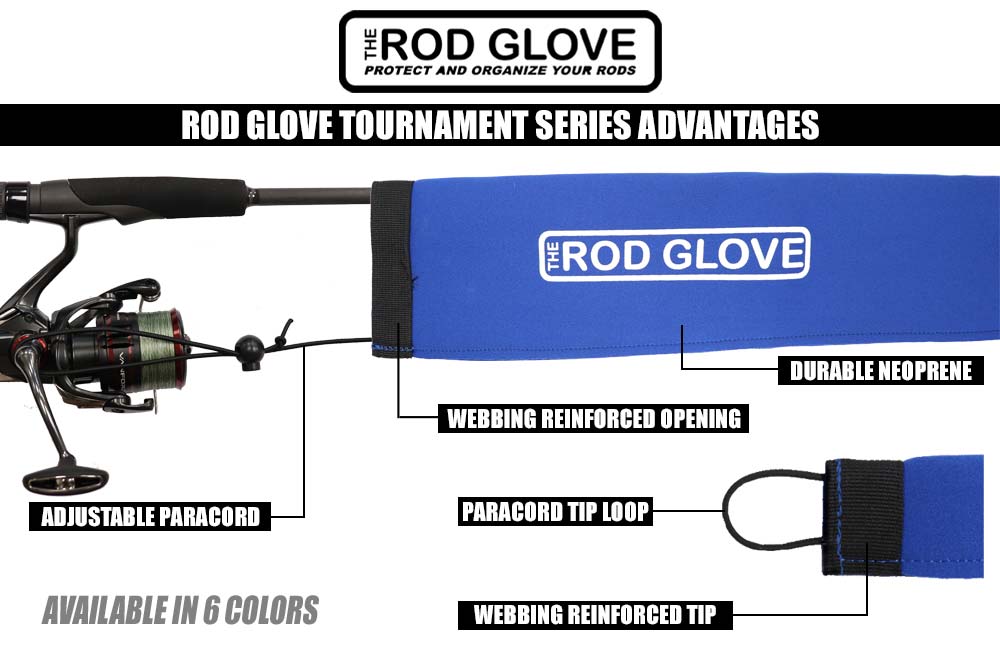 VRX Rod Glove Pro Series Neoprene Spinning Rod Cover (Select Color) RGSPS55